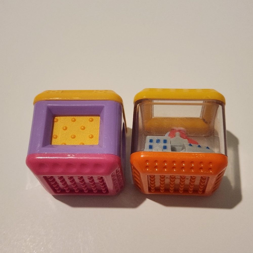 Vintage Fisher Price‎ Peek A Boo Building Stack Block Replacement Piece Toys